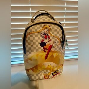 Backpack Sailor moon spray ground. Used twice. LIMITED EDITION!!!!